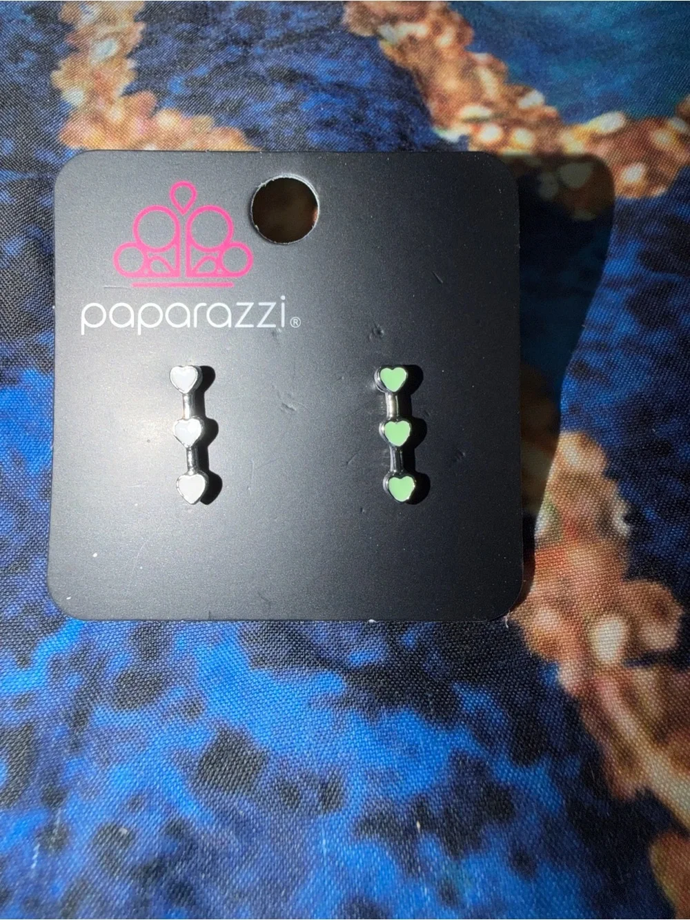 Paparazzi Lime Stackable Heart Drop Earrings